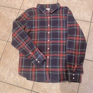 J Crew tartan plaid button up shirt. Size XL